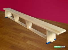 Gymnastická lavička s drevenými nohami, 3 m, kód 203