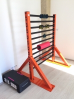 Sprossenwand Freistehend aus Metall, 1.75x1.35 m, Artikelnr. 250-Metall