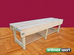 Umkleidebank aus Holz,2 m.artikelnr.243 Holz