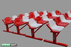 Spieler- und Betreuerkabine, 3x0.42 m,artikelnr 207-6