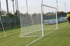 2 porterías de aluminio, fija, reglamentarias de fútbol 11 ,codigo 404