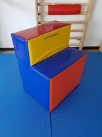 Module escalier, 2 marches ,72x48x60 cm,Ref 244-T2