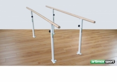 Gehbarren mit Boden Befestigung, Holmenlänge 2.5 m, aus Buche, Artikelnr. 299