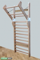 Spalliera Svedese a doppia funzione, 2.4x0.9 m, 16 pioli, codice 7445