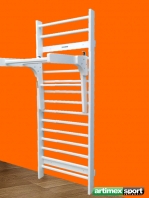 Stall bars with Pull up bars in wood,code 259-Holz