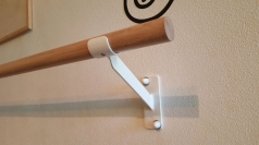 Ballettstangenhalter aus Stahl einfach, Artikelnr. 113-Wand/Einfach