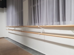 2 Doppel Ballettstangen +3 Wandhalter, Artikelnummer 113