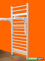 Set consist of Stall Bars and Pull Up bar in Wood,code 259-Holz