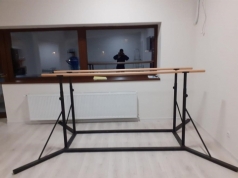 Parallele in legno con telaio di supporto in metallo,codice 77799