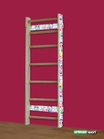 Espalier pour enfants, imprimés, 1.7x0.6 m, Ref. 250/G