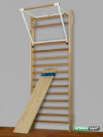 Schuine bank voor muurrek,1900x370 mm,Artikelnr. 251