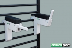 Horizontally and vertically folding parallel bars white, code 270-3-white