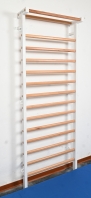 Stall bar metal/wood, 15 Rungs, 7 feet, 6 1/2 inches x 2 feet, 11 1/2 inches, code 221-M