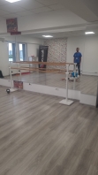 Dobbel Bevægelig balletbom, 250 cm, kode 113-2M