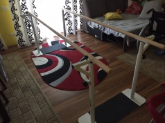 Adjustable rehabilitation parallel bars, code 299-Folding