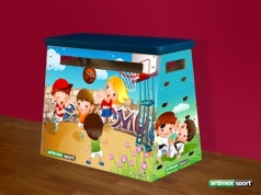 Plinth oblique gymnastique imprimés, Ref 219/G