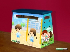 Springkast piramidaal afbeeldingen,120x75x100 cm,5 delig, artikelnr. 219/G