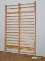  Doppelfeld-Sprossenwand 250 x 168 cm, komplett aus Eiche, Artikelnr. 211-E