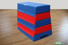 Plinth trapezoïdal de gymnastique en mousse, 5 étages, Ref 219-mousse