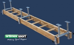 Espaldera horizontal roble,300x50 cm,codigo 281-E