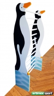 Rebriny pre Deti tučniak Artimex Sport, 8 bukové priečky, 1.7 x 0.6 m, kód 250-Penguin